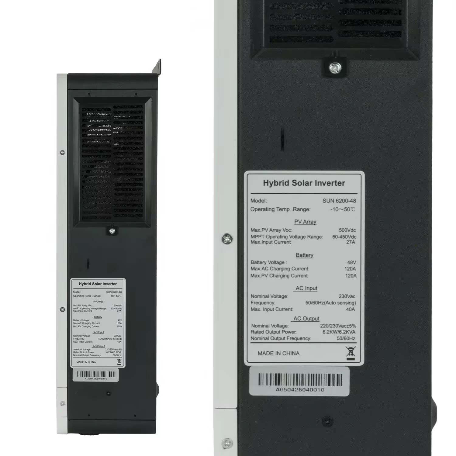 Hybrid solar inverter 6.2KW 48 - Pure Sine Wave Inverter 评论和价格